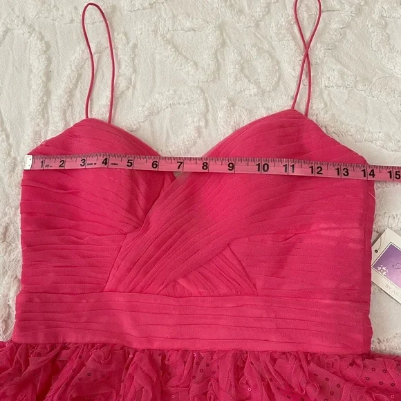 NWT Sparkly Pink Semi-Formal Dress - Picture 8 of 10